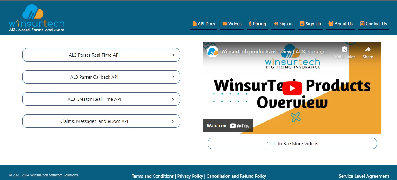 screenshot of AL3 to JSON REST API